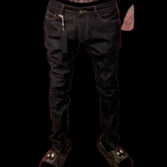 Men's Raw Denim Fear Of God Brand New Crease  Jeans - Picture 4 of 11